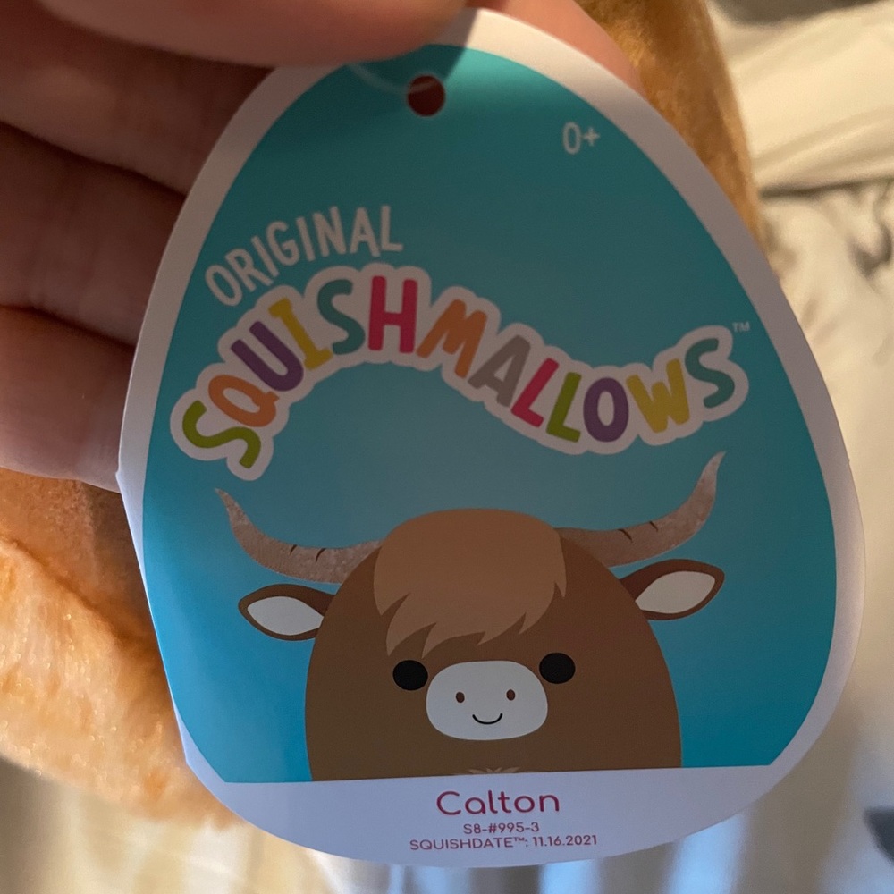 CALTON THE HIGHLAND COW SQUISHMALLOW 8” NWT - Picture 4 of 4